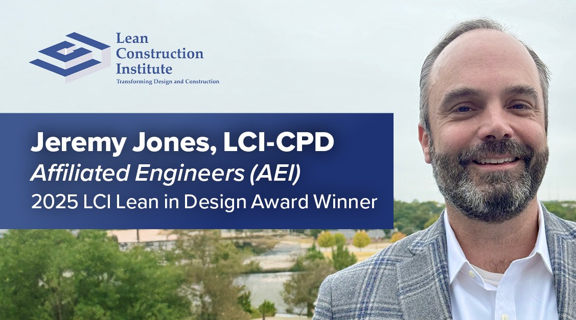 Jeremy Jones, LCI-CPD Drives Award-Winning Project Delivery