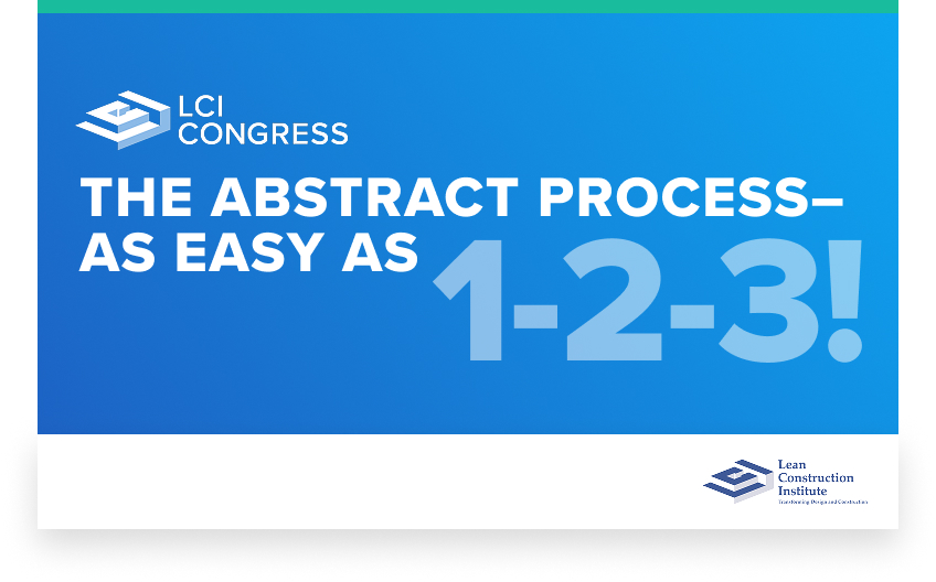 The Abstract/Proposal Submission Process— It’s as Easy as 1-2-3!
